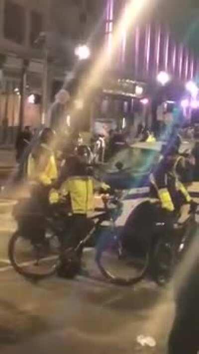 Police Destroying Their Own Police Vehicle To Blame On Protesters