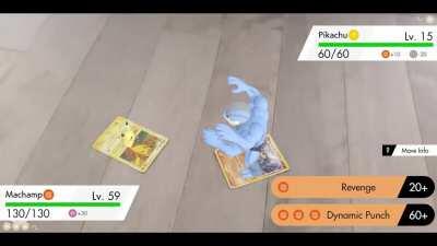 I made Pokémon cards AR using Unity, brief video walkthrough on how I did it in the comments!