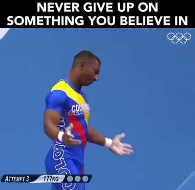 Nunca se den por vencidos. ¡Nunca!