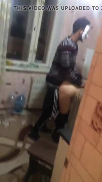 Girlfriend getting her first BBC while cuck peaks and watches. She finally knows what it feels like to be fucked by a real man. Click redgifs link for audio.