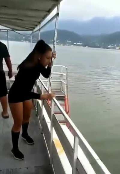 Don't forget to take your sneakers off before...