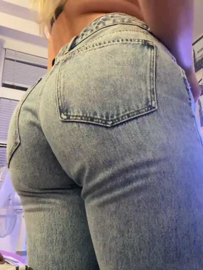 Was hiding something big under my jeans