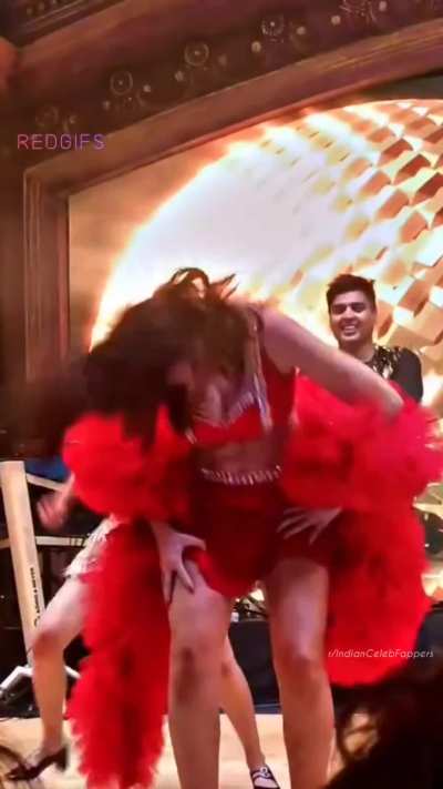 Nora performing at an event