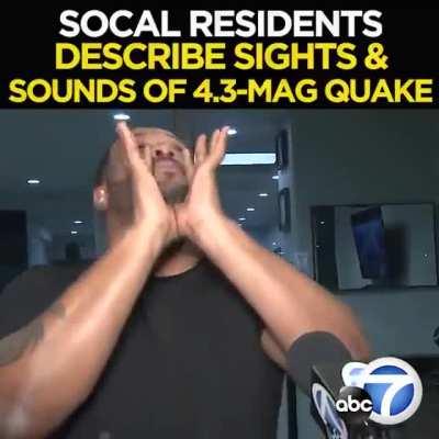 Brilliant interview about tonight’s earthquake…