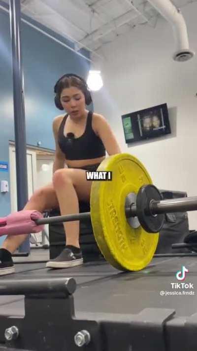 The guy is simply waiting to use the equipment. This woman should be ashamed of herself for this video.