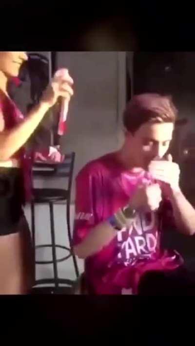 WCGW lighting a cigarette while using hairspray