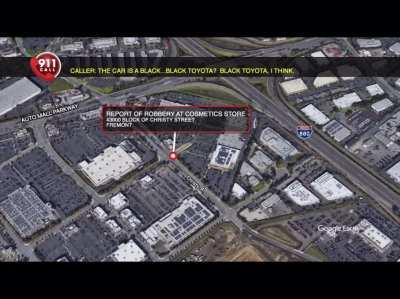 Fremont Police Officers Chase Sephora Robbery Suspects