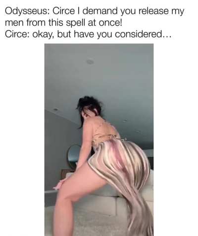 Turning men from pigs? Idk if that’s based Circe