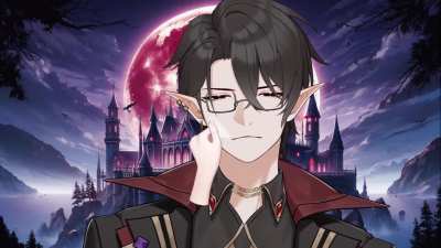 I'm Sylas Crowe, a new Vampire based ENVtuber... Please leave my cheeks alone!