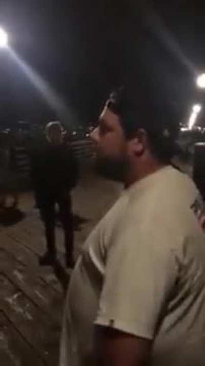 Vegan at Oceanside Pier harassing fishermen