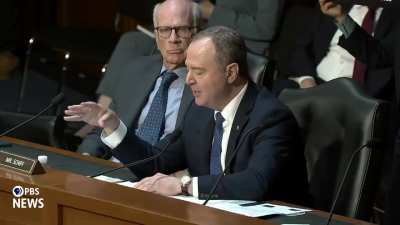 Senator Schiff reads all the questions that Pam Bondi refused to answer in oversight hearing - Oct 7, 2025 - PBS NewsHour