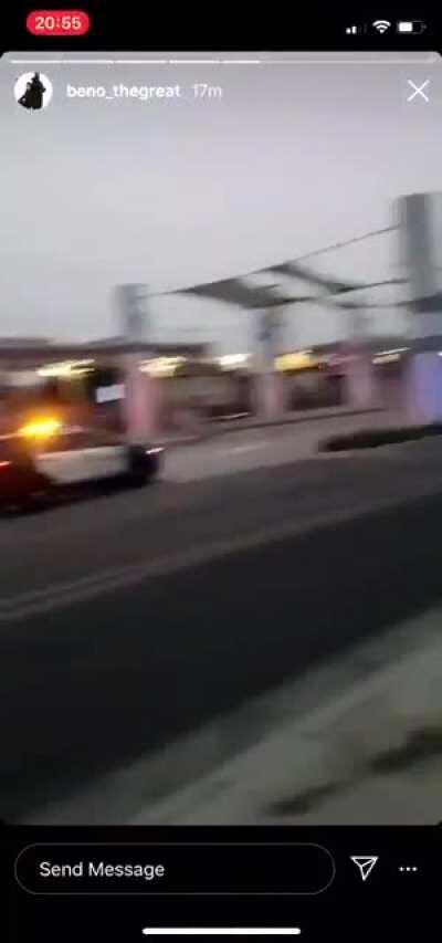 A very hateful reaction from an eyewitness to the ambush of two Deputies shot in the head in Compton - language warning