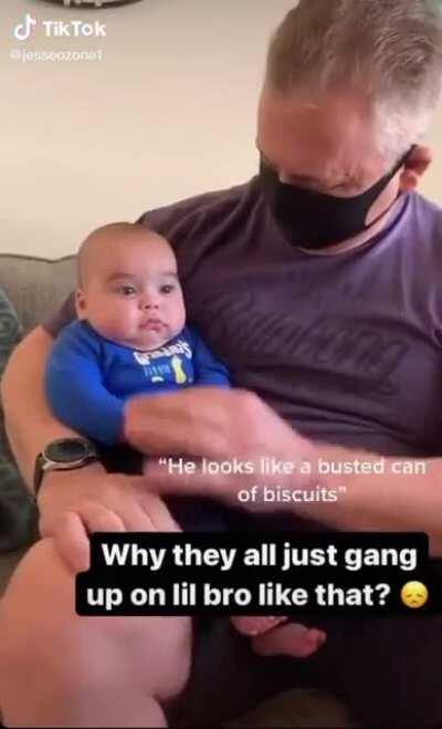 Baby getting roasted