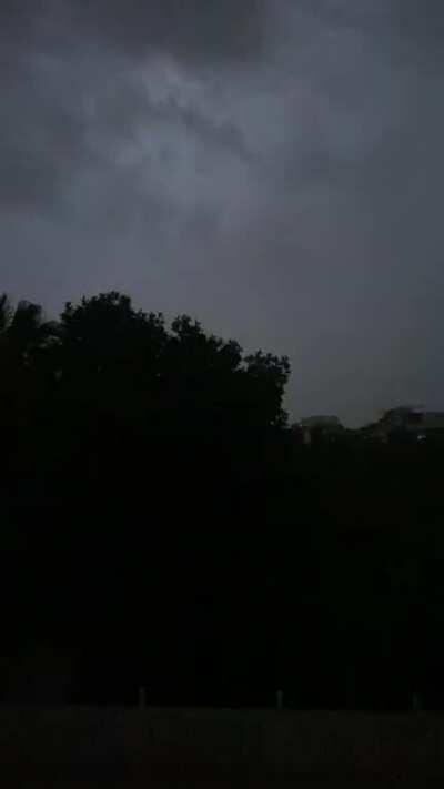 Singapore’s epic thunderstorm last night #singapore #lightning