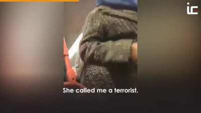 A man harassed by a woman in a bus while a simp defended the woman.