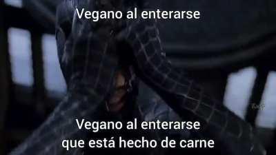 vegano al enterarse