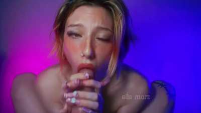 Ahegao Slut BJ on Dildo