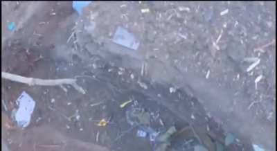 Attack on Russian trench by foreign fighters. POWs taken at the end. (Date and location unknown)