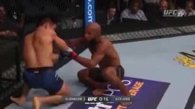 Demetrious Johnson's Granby roll sends Henry Cejudo faceplanting across the canvas
