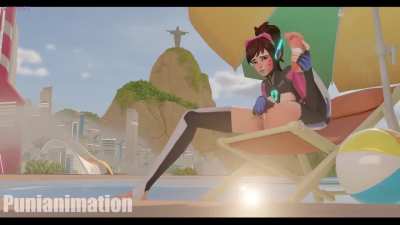 Stimulating orgasm [D.va,Overwatch] (punianimation)
