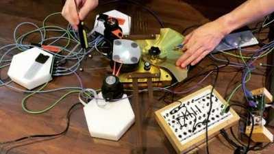 Richard Devine Improv Experiment using the Cicada Acoustic Synth and Azzam Bells MPA 019