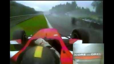 Incredible reactions and skill from racing driver Dino Zamparelli