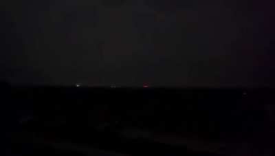 Indian AD intercepts Pakistani drones and missiles in the cloudy skies above the city of Jaisalmer - May 8th, 2025