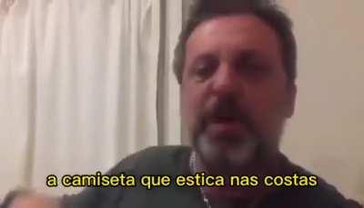 Argentinian explaining his team