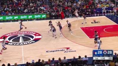 [Highlight] Harden hits the elbow jumper for his 15th points to go with his 3 rebounds and 6 assists of the first quarter