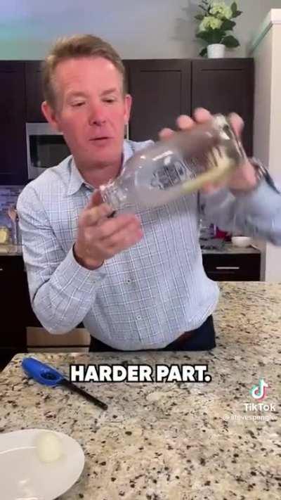 thanks I was wondering how to get an egg into a bottle and then out again