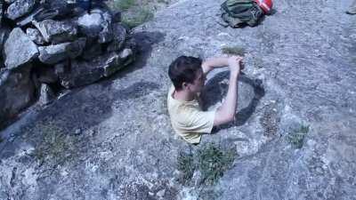 Men die earlier because they get into tight rocky holes in the ground without any obvious benefit, among other things