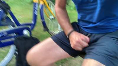 Horny so I jerked-off on this park bench and jizzed. Risky but was still very quiet there this day.