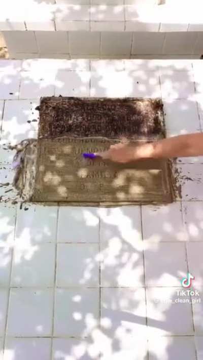 Main character cleaning graves