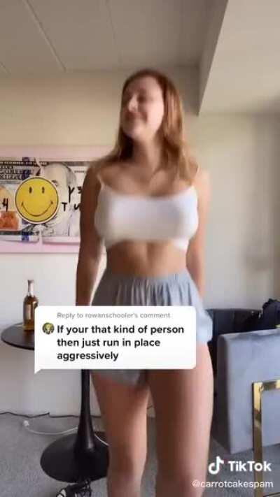 Wonder what position she will finish in a real running race