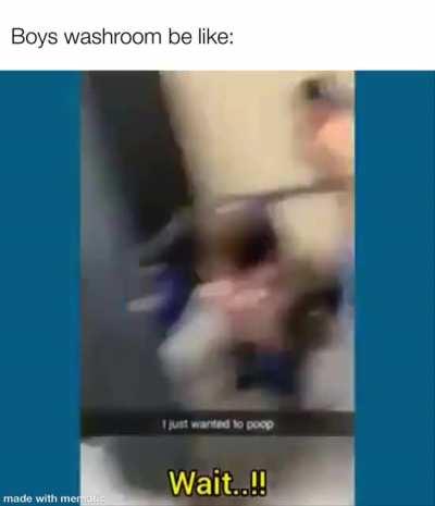 Fight in men&rsquo;s bathroom