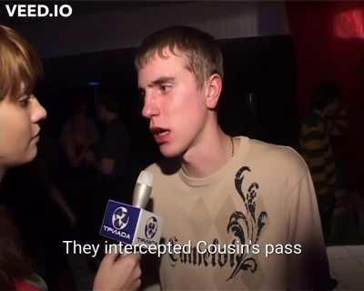 Dimitri Finds Out The Vikings Won