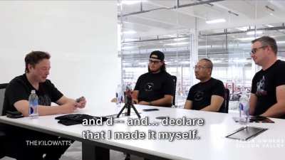 Elon Musk jokes with 3 yes-men about stealing memes (2022)