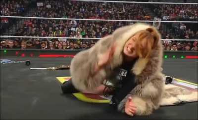 Maxxine getting sadistic pleasure out of making Becky submit