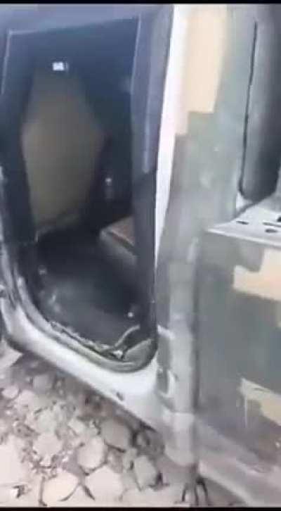 Abandoned armored vehicle