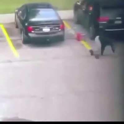 Looks like she just learned that petrol vapor is explosive and not the liquid.