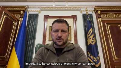 President Zelensky's Latest Address. 29/10/22. Duration 7m02. English Subtitles.