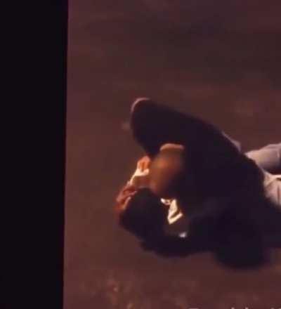 BJJ used to defend wife harassed from thug