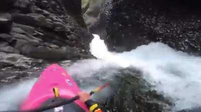 The Rio Claro, Chile. Characterised by the towering walls of the gorge and crystal clear water, this is one of the narrowest white water experiences in the world.