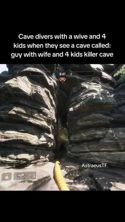 Cave diving in Titanfall