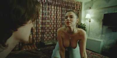 'Bout the baddest girl I ever seen, straight up out a movie scene