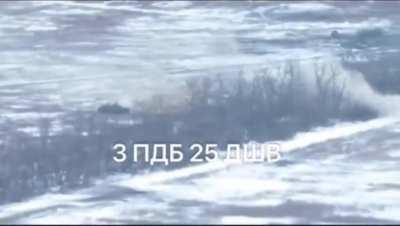 Russian BMP that was harassing Ukrainian positions went fully nuclear..