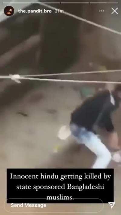 Hindus being killed in bangladesh state sponsored ethnic cleansing.