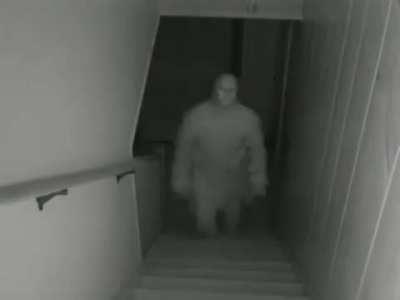 Strange man caught on CCTV