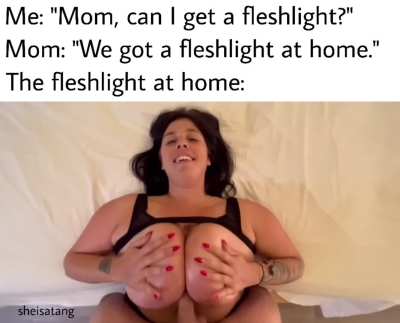 Mommy is your fleshlight