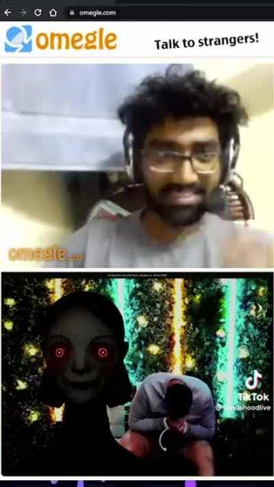 Omegle horror prank
